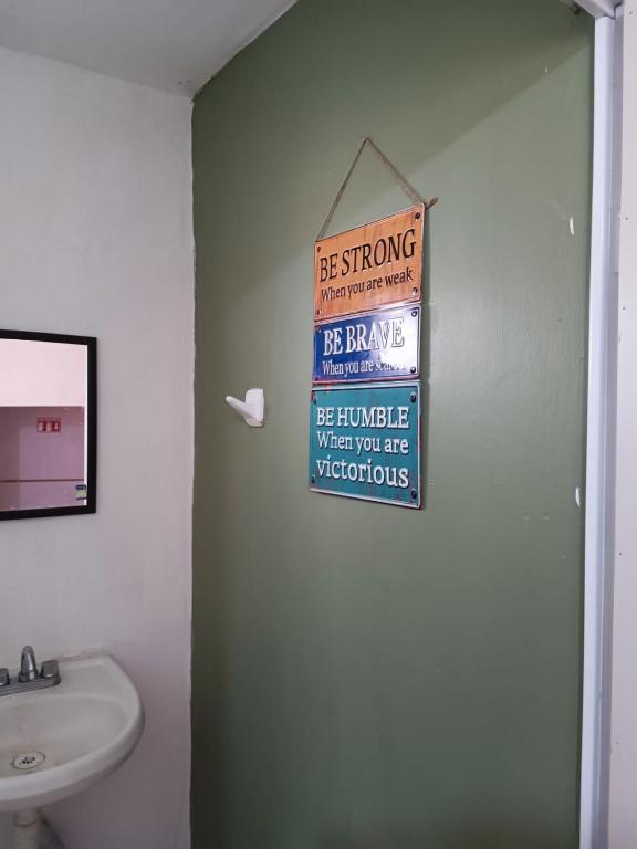 Koupelna v ubytování El Costeñito Hostal