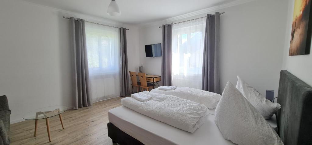 TV a/nebo společenská místnost v ubytování Apartment Traube - Stelvio