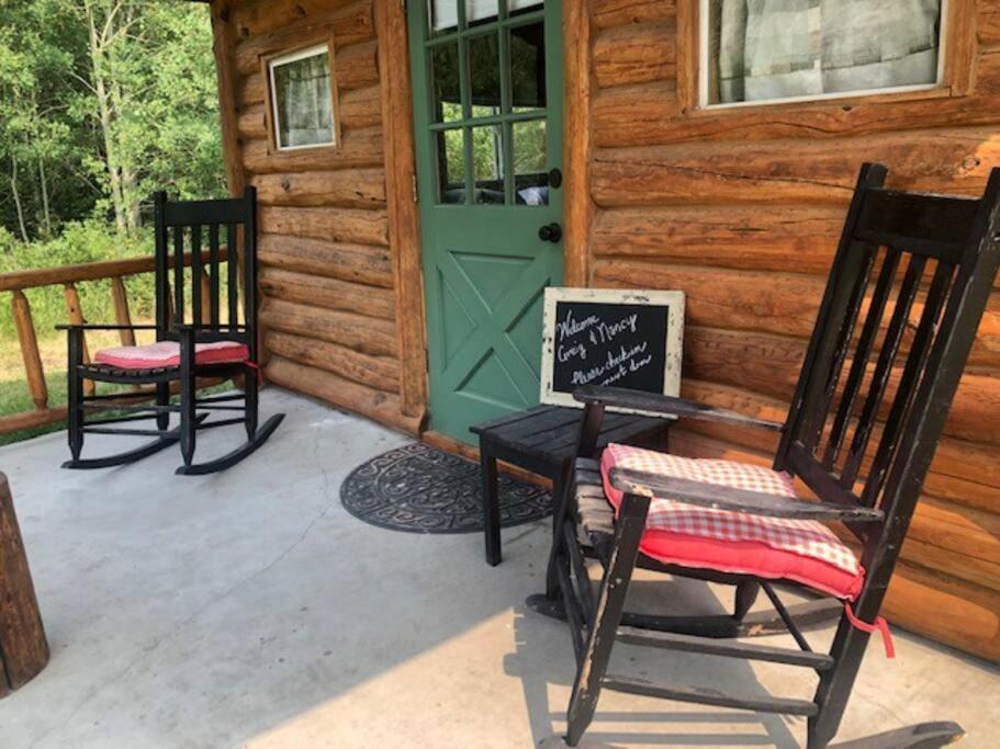 Tiny Log Cabin with Loft on Creek