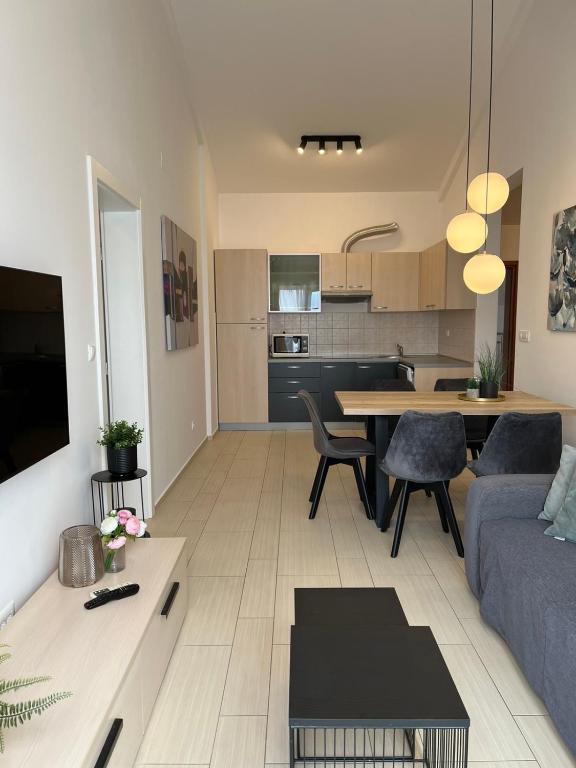 Kuchyň nebo kuchyňský kout v ubytování Apartments Jadranka