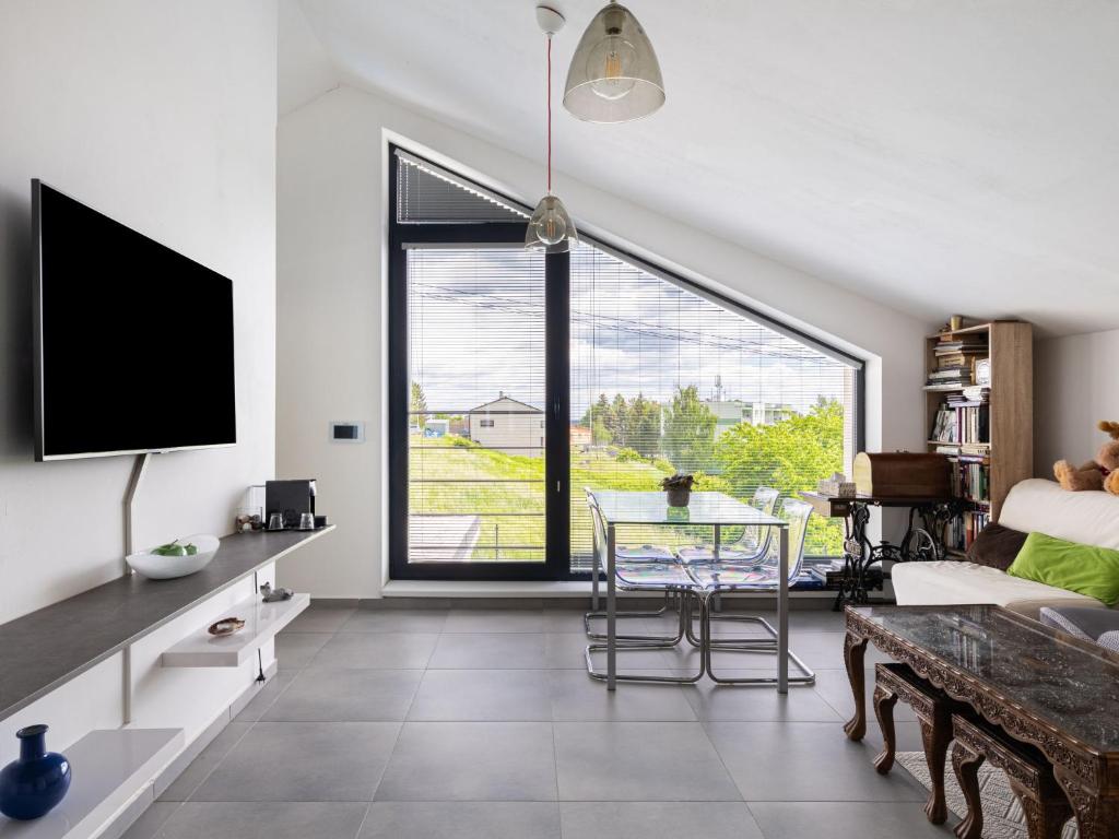 TV a/nebo společenská místnost v ubytování Apartment Lány by Interhome