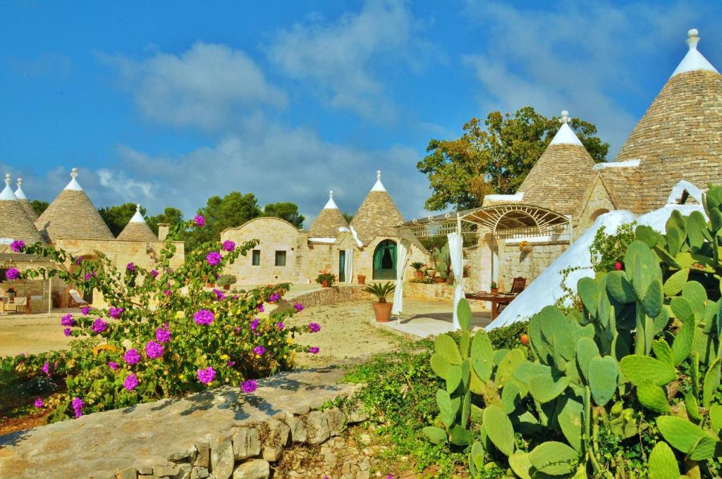 Zahrada ubytování Trulli Vulés