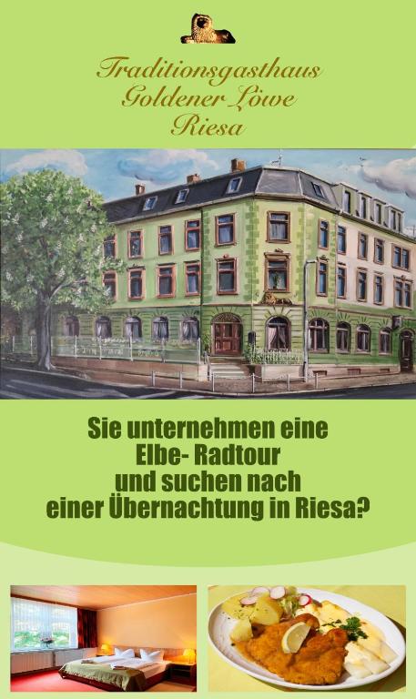 Certifikát, hodnocení, plakát nebo jiný dokument vystavený v ubytování Traditionsgasthaus Goldener Löwe Riesa Restaurant & Pension