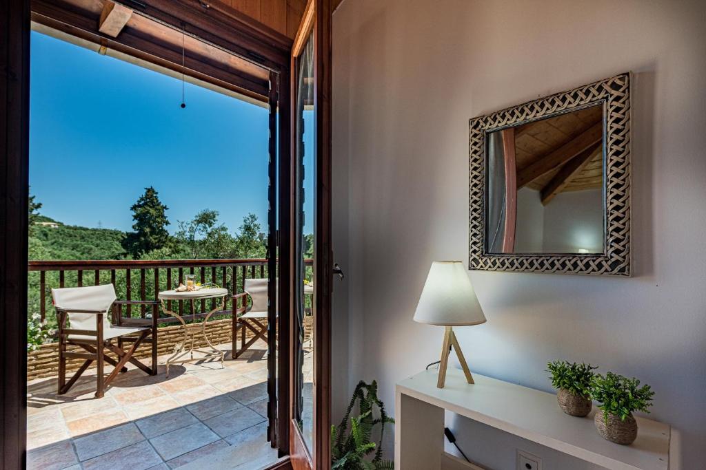 Balkón nebo terasa v ubytování Casa Koukounaria