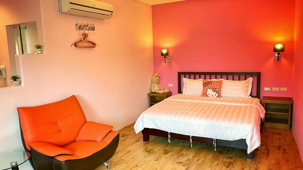 Postel nebo postele na pokoji v ubytování Wonderful Kenting Hostel