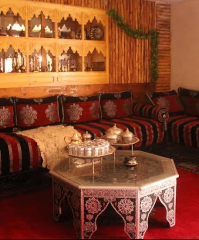 Posezení v ubytování Riad Salma Restaurant Spa