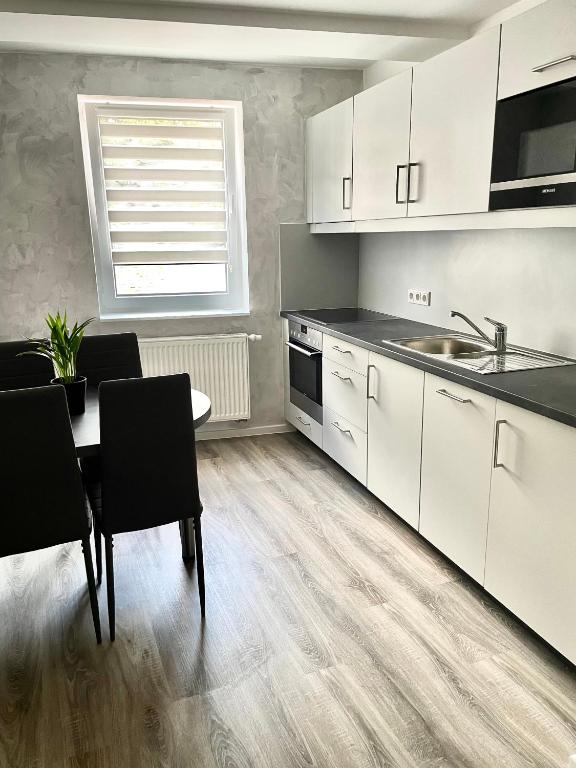 Kuchyň nebo kuchyňský kout v ubytování Ferienwohnung Appartamento Da Vinci