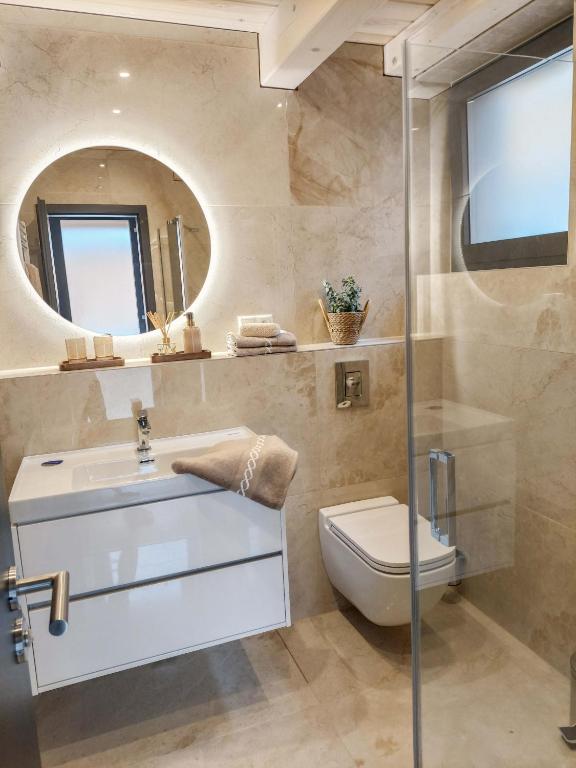 Kúpeľňa v ubytovaní Wellness chalet Vénus