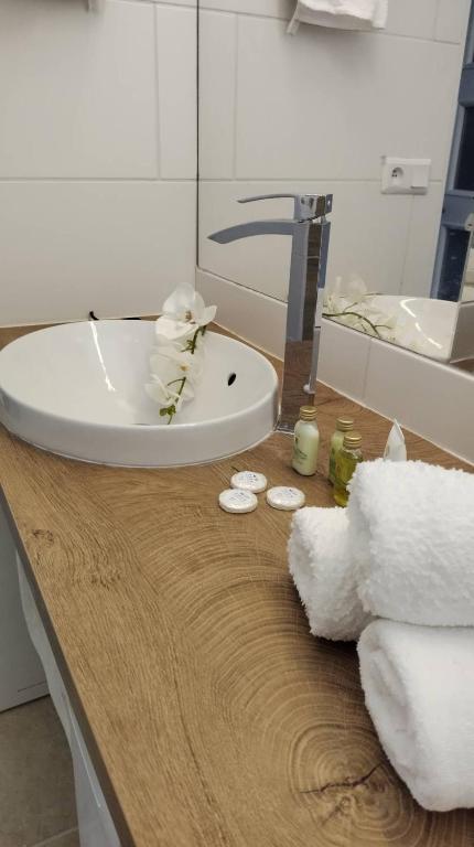 Koupelna v ubytování Apartmány Blatec