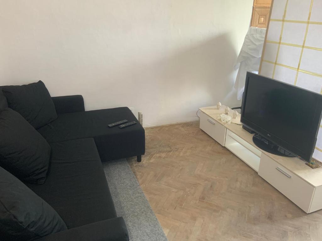TV a/nebo společenská místnost v ubytování Apartmány Blatec
