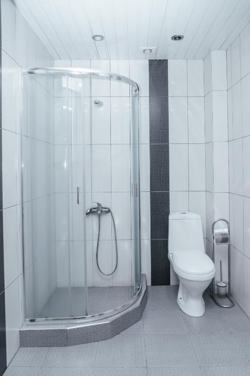 Koupelna v ubytování Syuniq Hotel