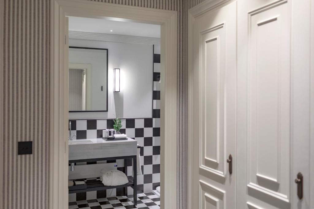Koupelna v ubytování Hotel Villa Soro