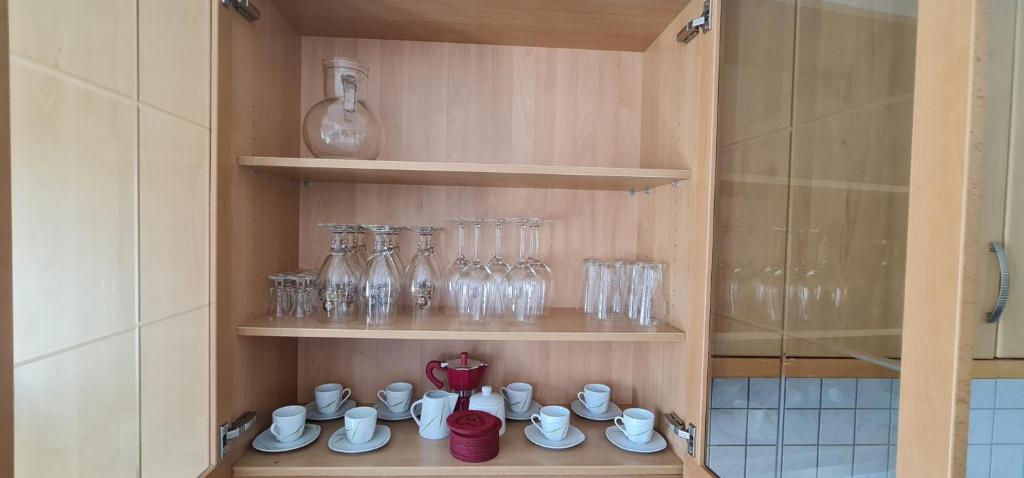 Kuchyň nebo kuchyňský kout v ubytování Apartment Traube - Stelvio