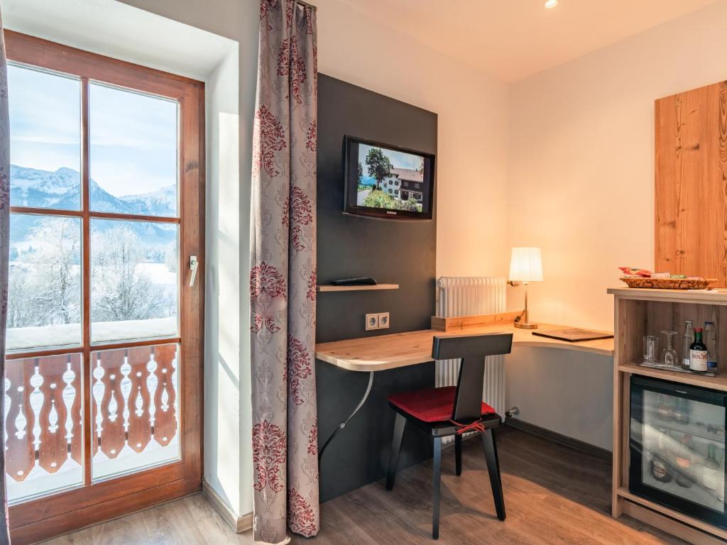 Kuchyň nebo kuchyňský kout v ubytování Hotel Heißenhof