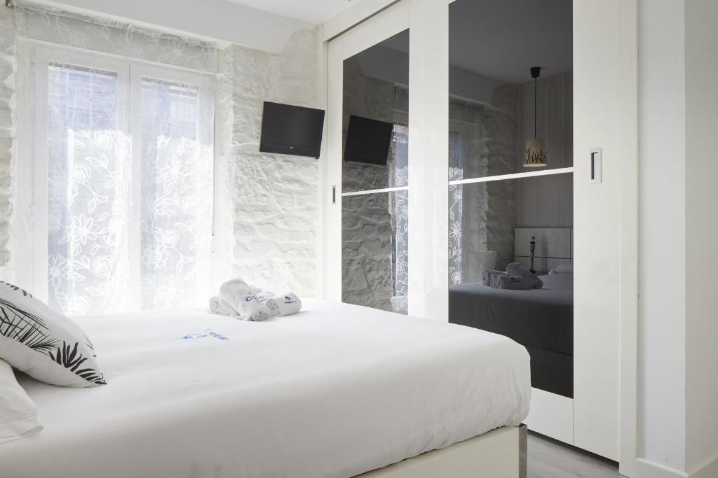 Posteľ alebo postele v izbe v ubytovaní Ordulari - Basque Stay