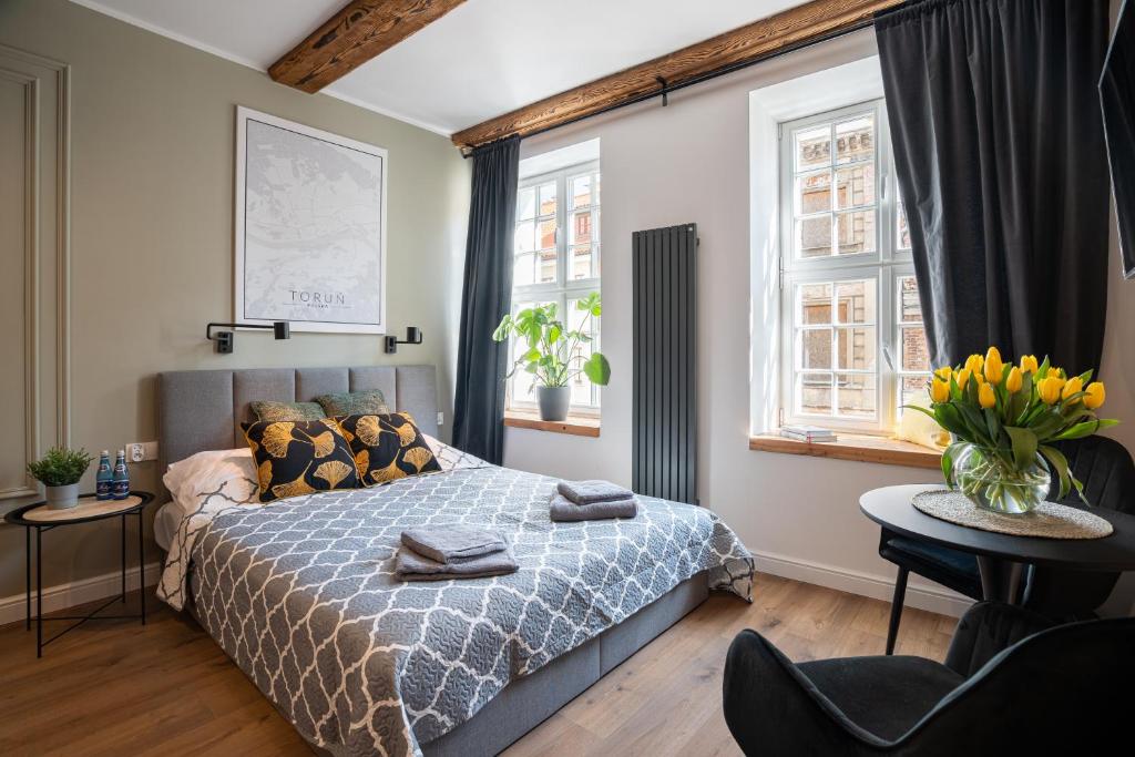Apartamenty Stare Cegły - استوديو ديلوكس كينغ