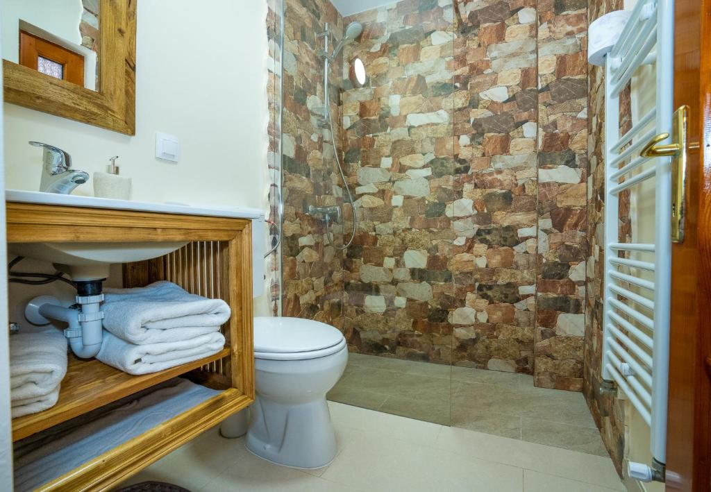 Koupelna v ubytování Casa Nikita