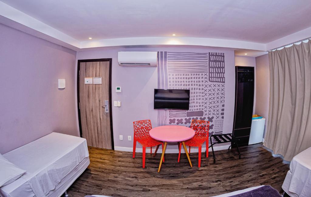 TV a/nebo společenská místnost v ubytování B Hotel Salvador