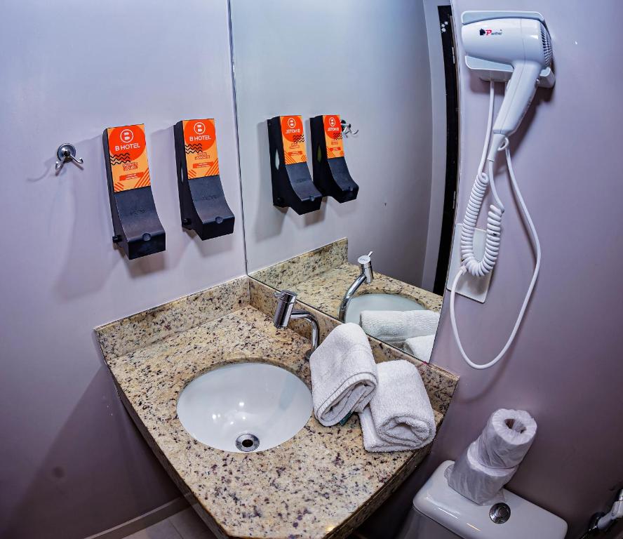 Koupelna v ubytování B Hotel Salvador