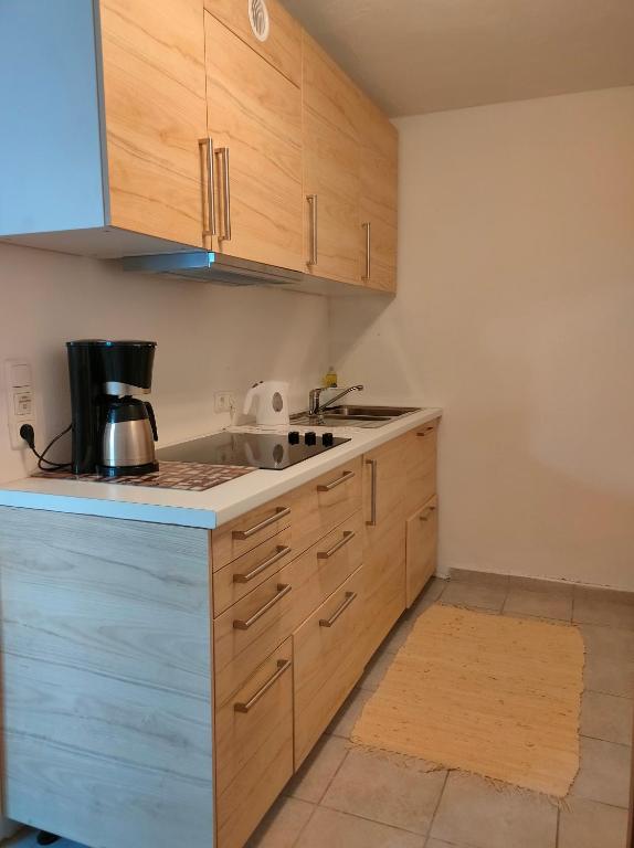 Kuchyň nebo kuchyňský kout v ubytování Landhaus Wörgartner