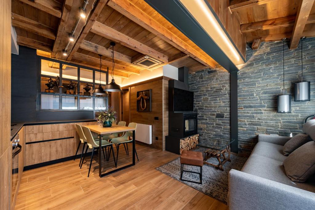 Kuchyň nebo kuchyňský kout v ubytování Cerdanya Mountain Residences