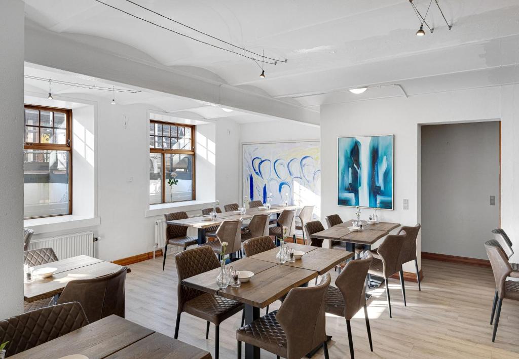 Posezení v ubytování Hotel Phønix Brønderslev