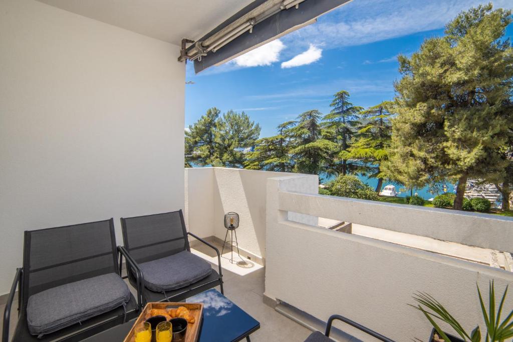 Balkón alebo terasa v ubytovaní Apartman Porto