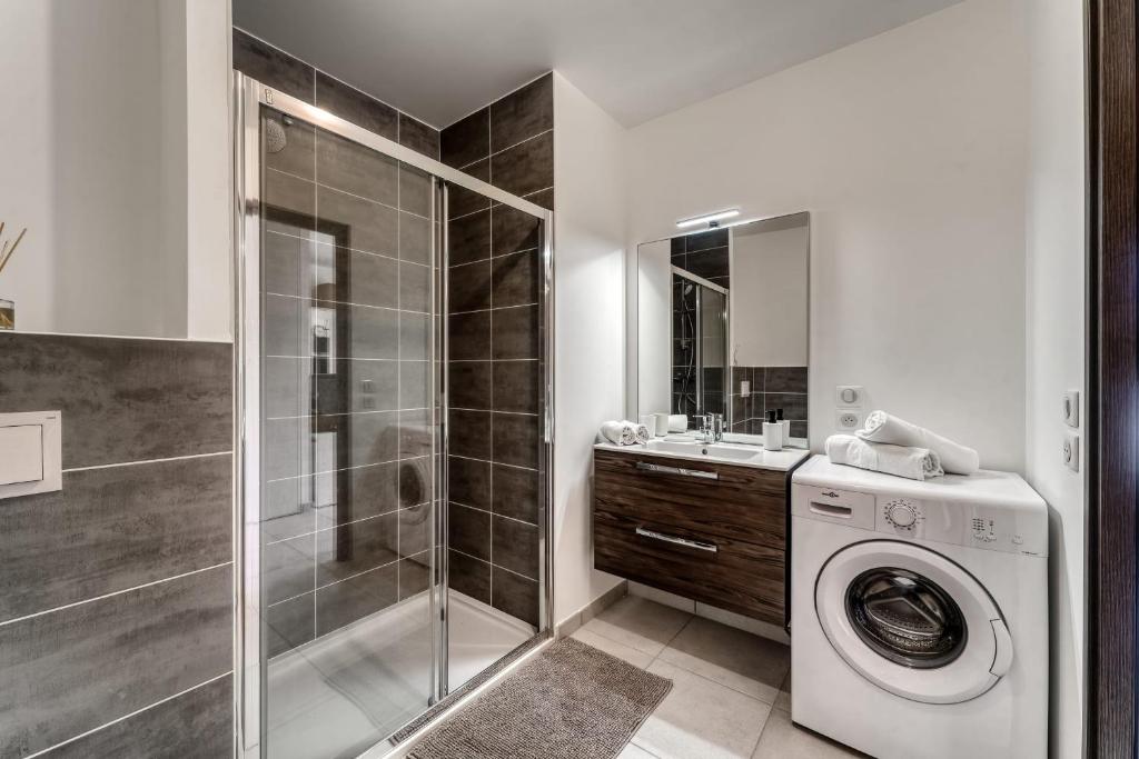 Kúpeľňa v ubytovaní Emergence - Beautiful studio for 2 people balcony and garage
