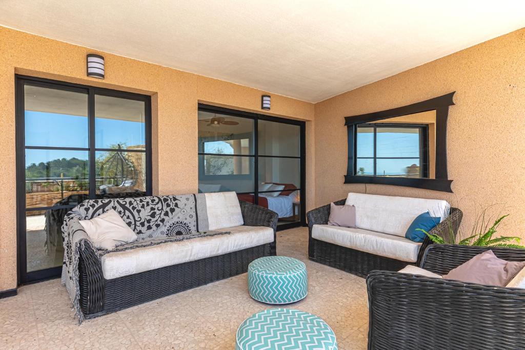 A seating area at Apartamento Altea Nova