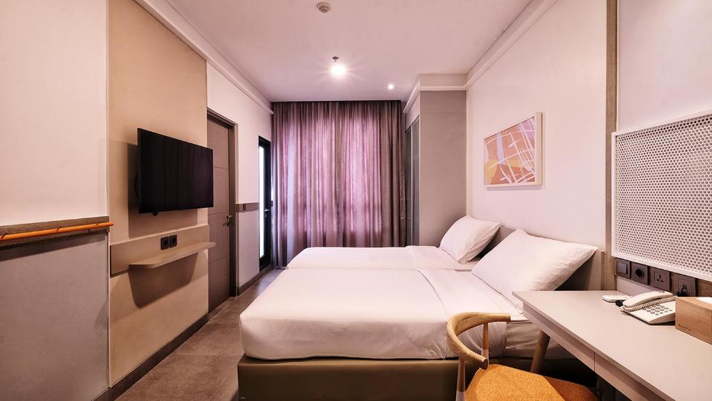 Una televisión o centro de entretenimiento en Joylive BSD City