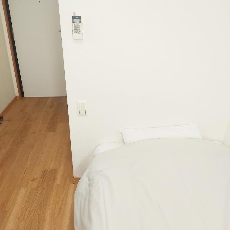 Postel nebo postele na pokoji v ubytování Hotel Chuo Oasis