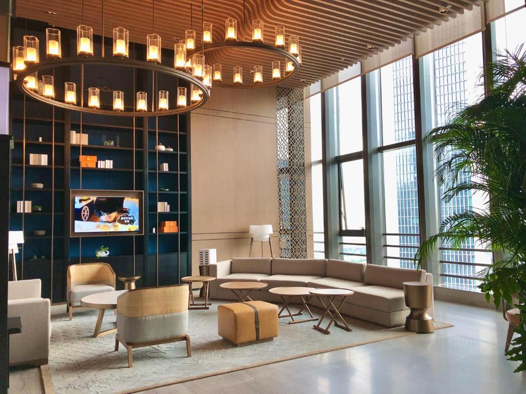 Ascott M-City Foshan的电视和/或娱乐中心