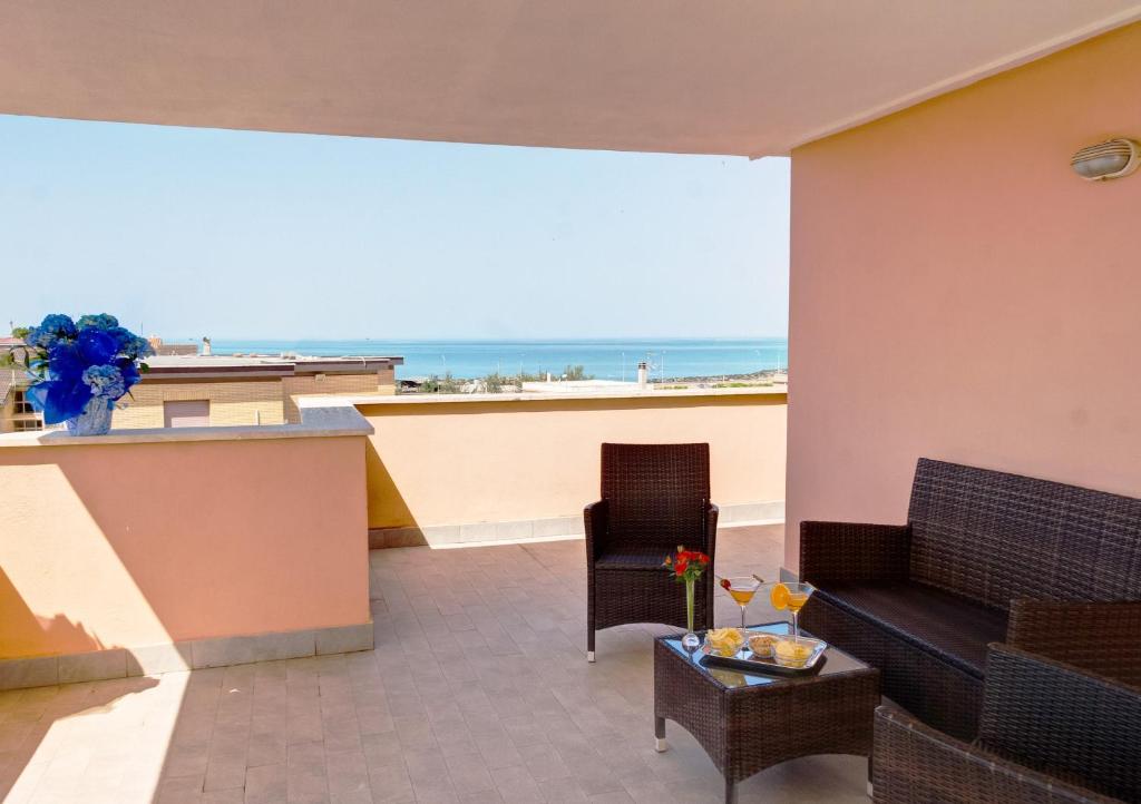 A balcony or terrace at Hotel Riviera Fiumicino