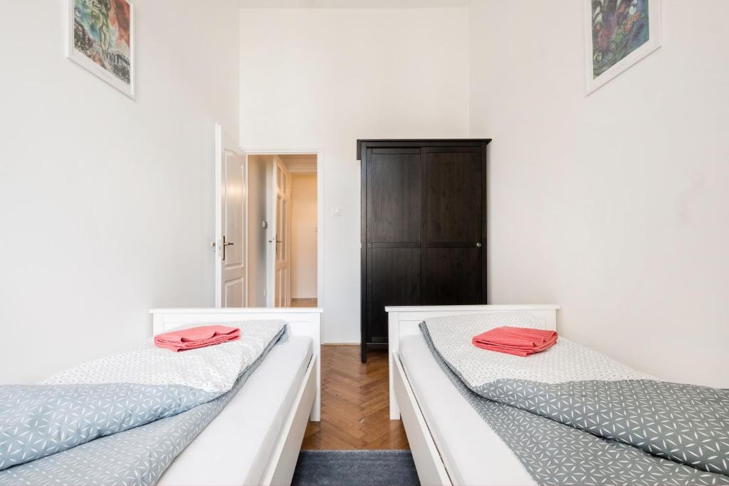 Posteľ alebo postele v izbe v ubytovaní Perfectday1 Budapest