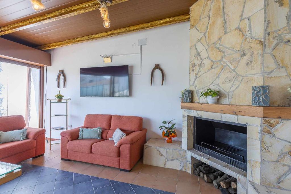 Posezení v ubytování Casa Rural Maimones