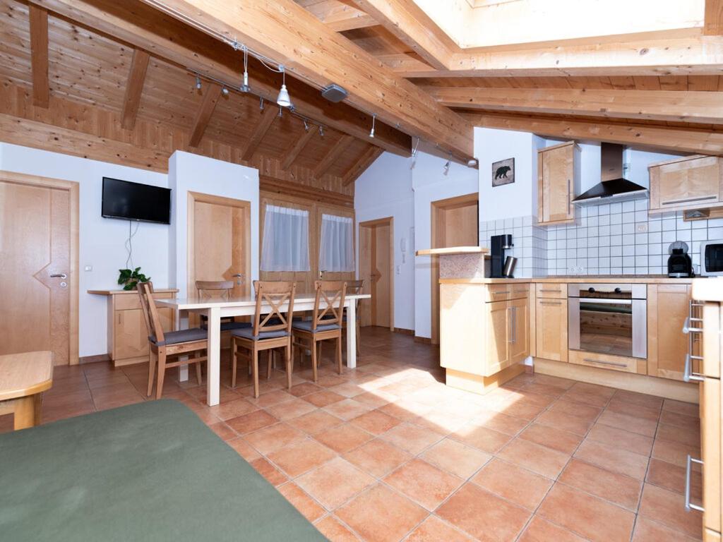 Kuchyň nebo kuchyňský kout v ubytování Bidner, Appartements
