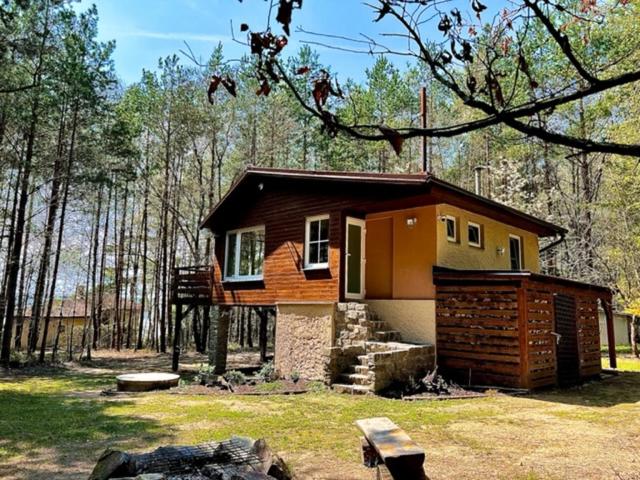 una piccola casa in mezzo a una foresta di Chata Třeboňsko - rybník Dvořiště - Smržov a Smržov