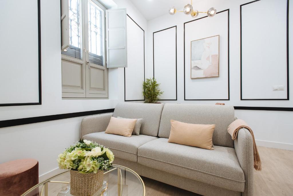 Et opholdsområde på Magno Apartments Azafrán