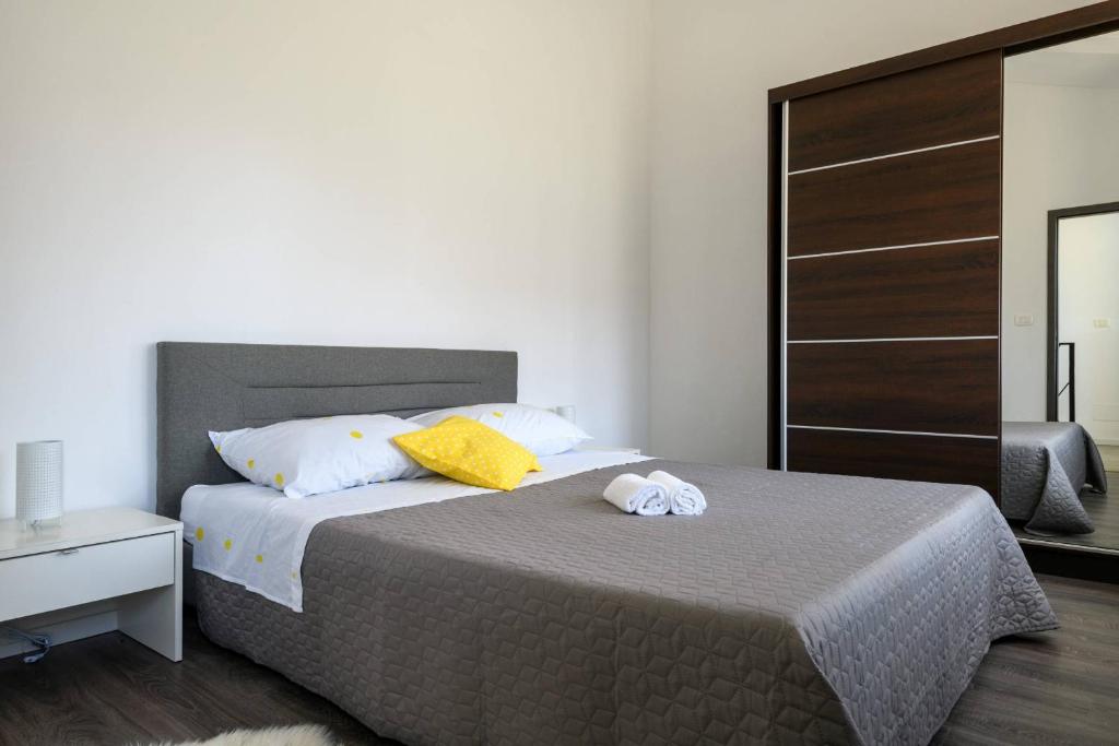 Postel nebo postele na pokoji v ubytování Holiday house Boky