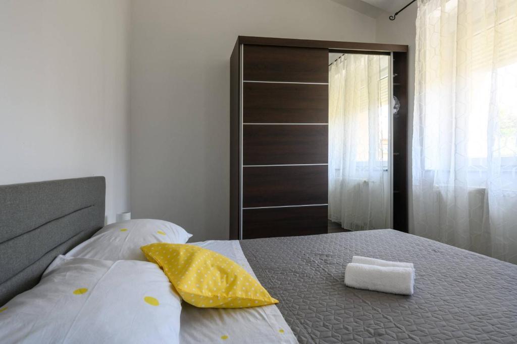Postel nebo postele na pokoji v ubytování Holiday house Boky