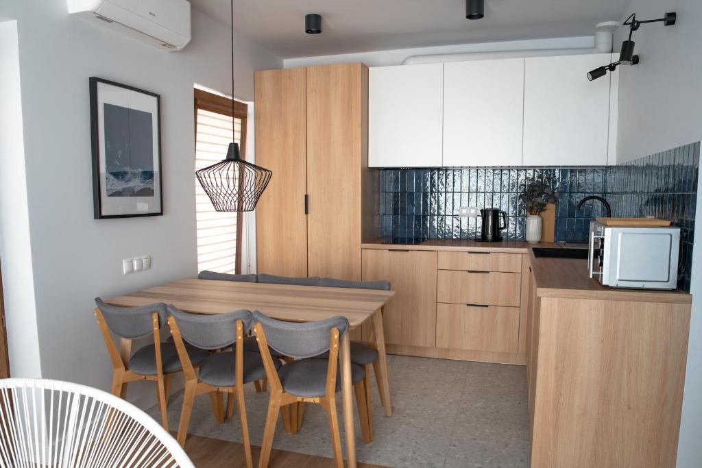 Kuchyň nebo kuchyňský kout v ubytování Riviera Camp