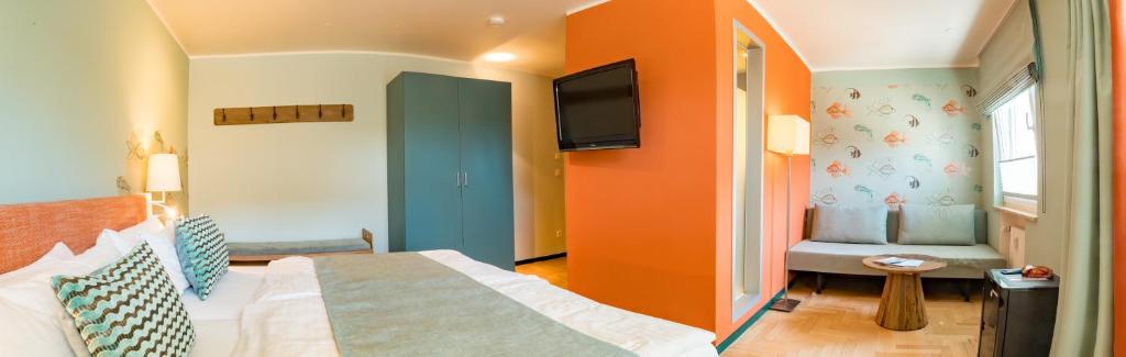 Postel nebo postele na pokoji v ubytování Hotel Viva Sky