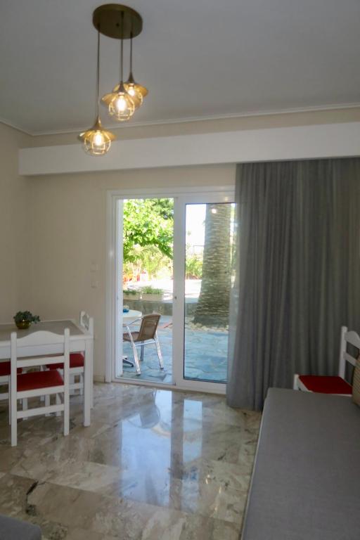 Posezení v ubytování Maria Suites