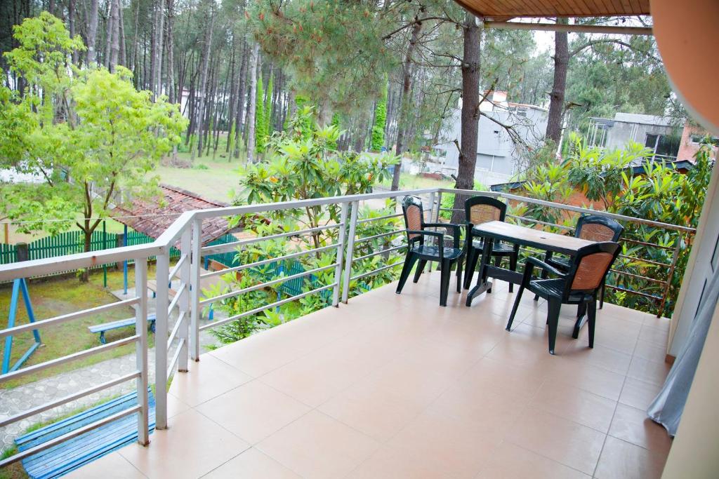 Balkón nebo terasa v ubytování Hotel "Qeti"