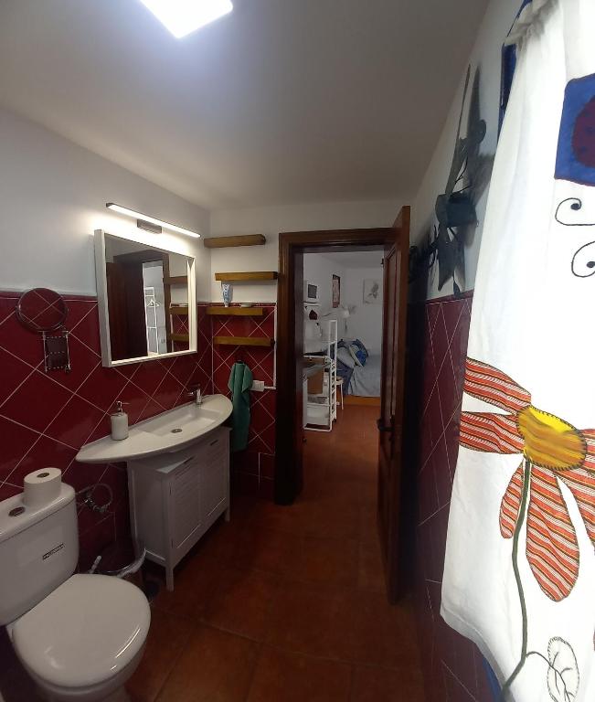 Koupelna v ubytování Casa Pescado y mariposas