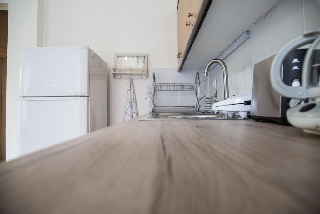 A kitchen or kitchenette at Blue Theros Apartments