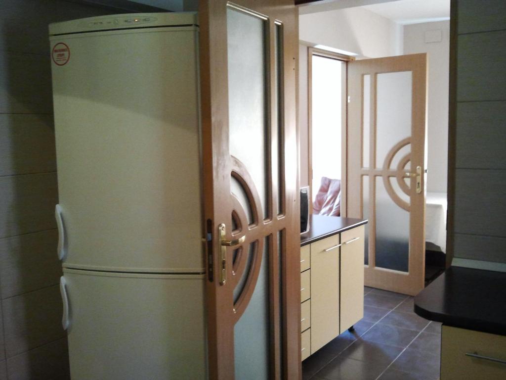 Kuchyň nebo kuchyňský kout v ubytování JR Motel