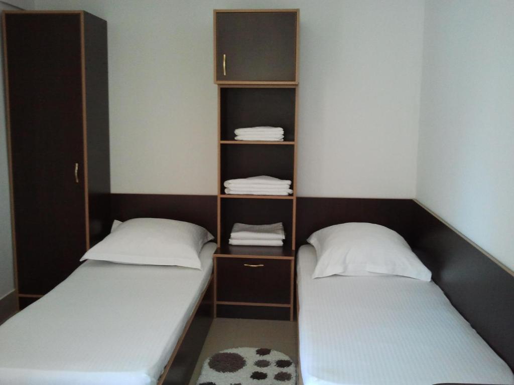 Postel nebo postele na pokoji v ubytování JR Motel