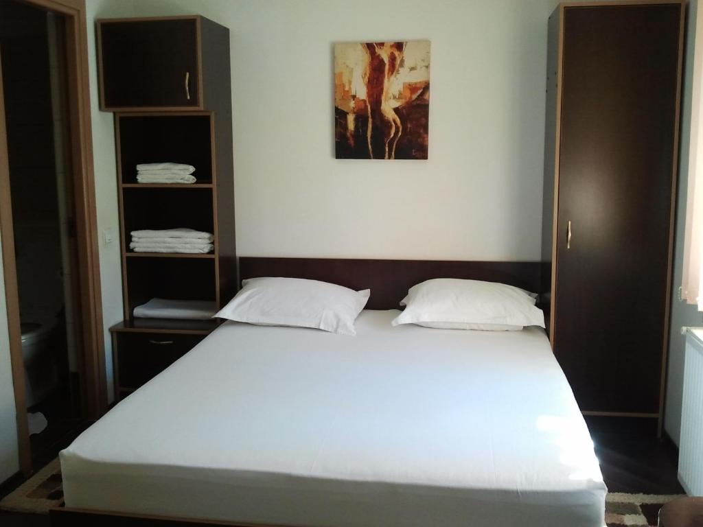 Postel nebo postele na pokoji v ubytování JR Motel
