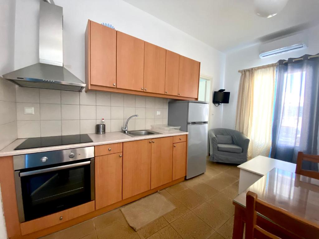 Kuchyňa alebo kuchynka v ubytovaní Mer Bleu Apartments